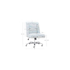 Linon Home Décor Brookville Glasses Office Chair, Ivory