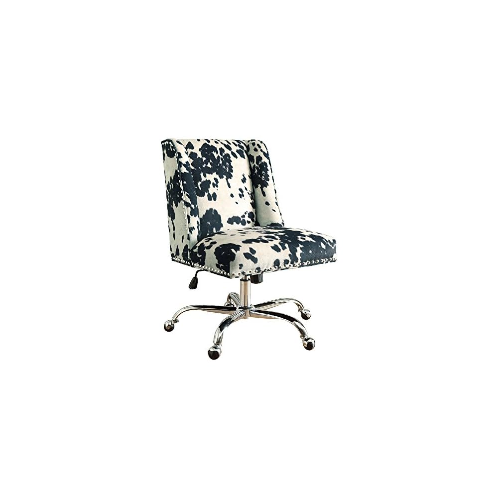 Linon Home Décor Brookville Glasses Office Chair, Ivory