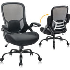 HYLONE 400lb Office Chair Big and Tall,Desk Chair with Lumbar Support,Black