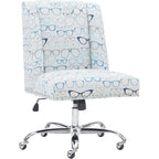 Linon Home Décor Brookville Glasses Office Chair, Ivory